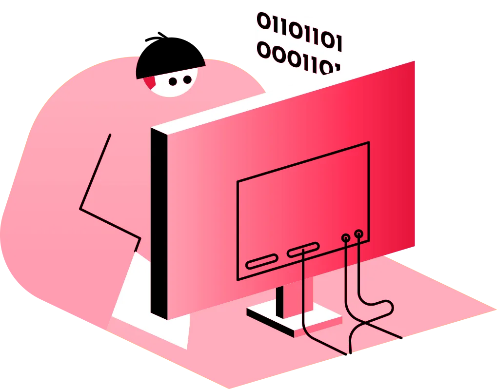 Persona trabajando con computadora - Follow Me Agency